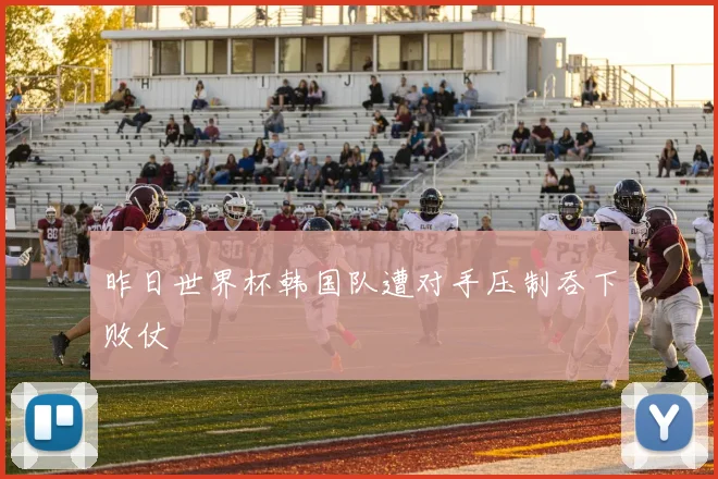 昨日世界杯韩国队遭对手压制吞下败仗